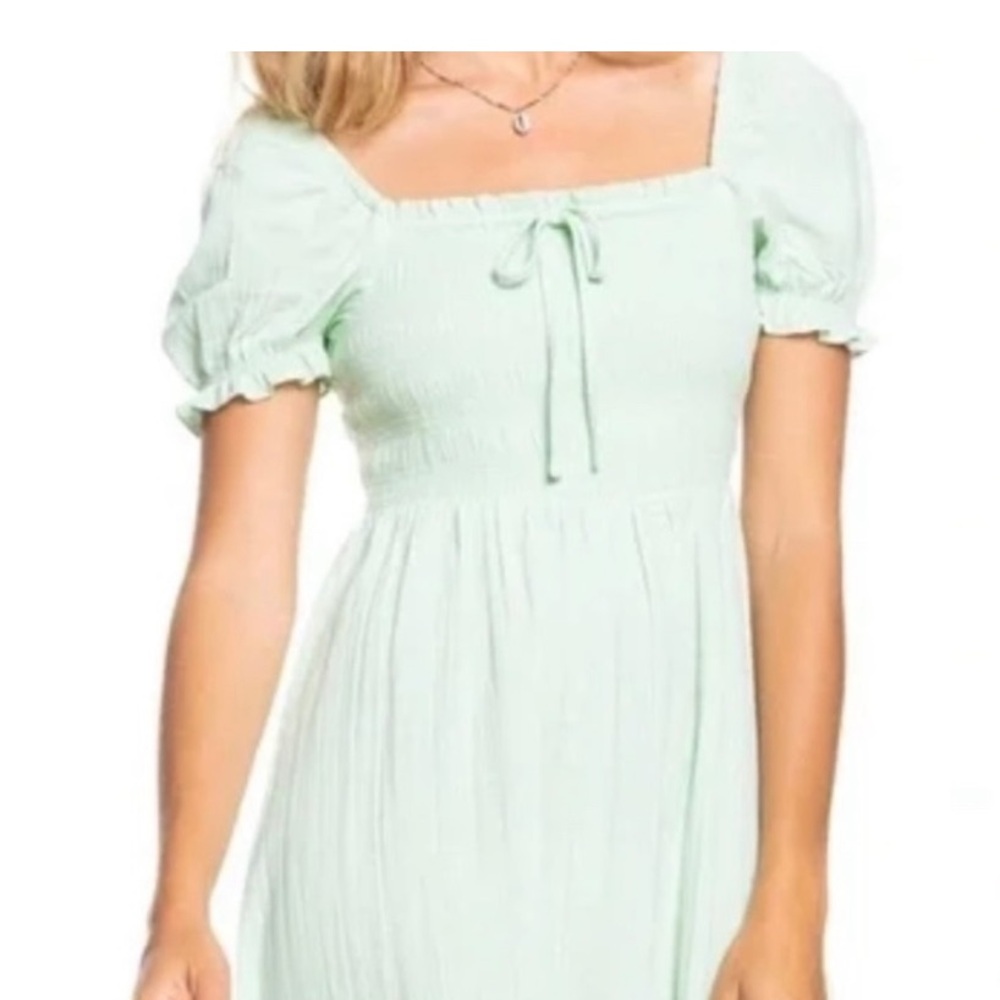 NWT Roxy Hello Mini Again Dress size XS  green